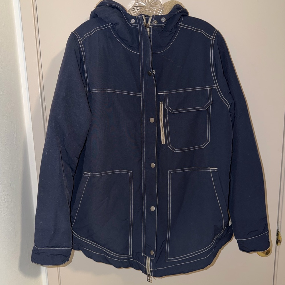 Toad&Co Navy Forester Pass Sherpa Parka - Large